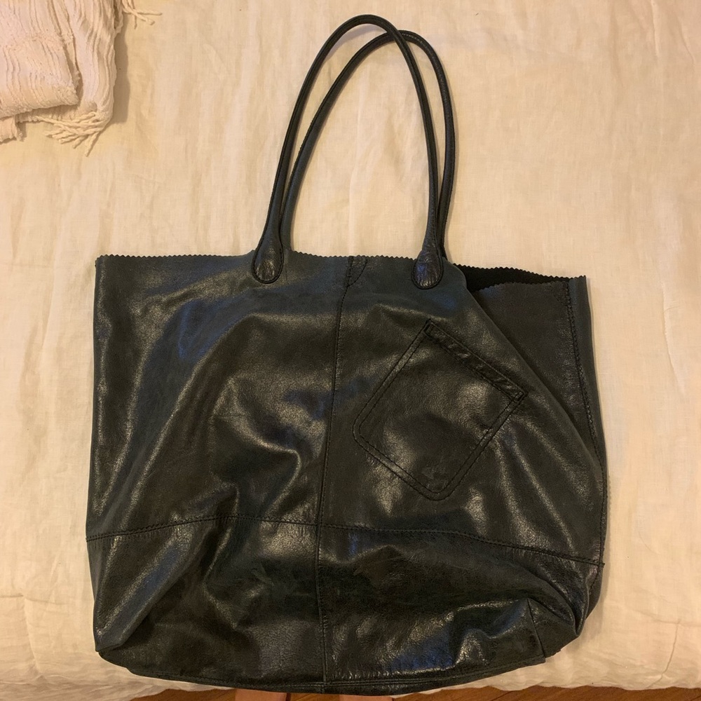 Black Leather Tote